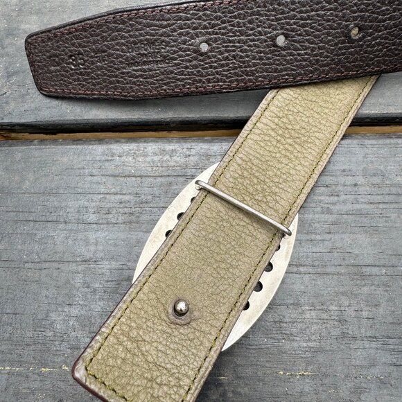 Authentic Hermès reversible Evelyne belt in Clemence leather main image 4